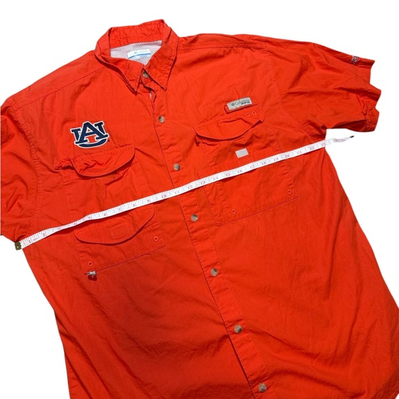 Auburn Tigers Columbia PFG Fishing Shirt Men’s Medium Short Sleeve Vintage - Picture 5 of 5